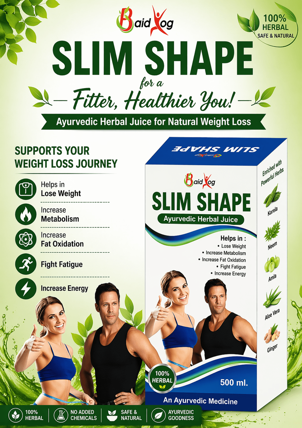 SLIM SHAPE | AYURVEDIC JUICE | HERBAL SUPPLEMENT