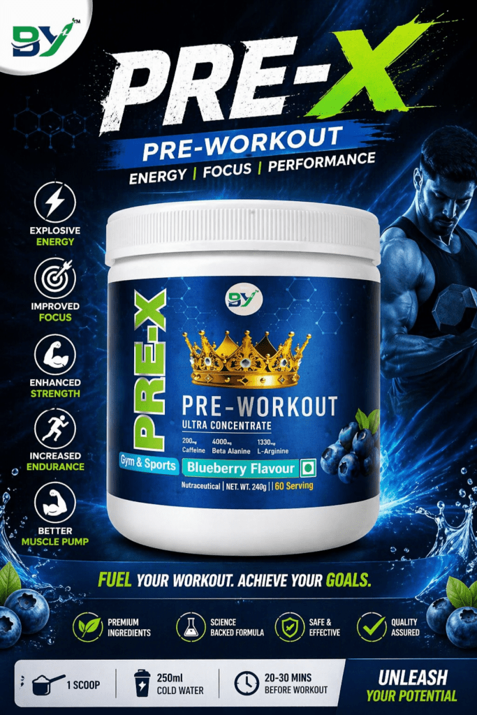PRE-X PRE WORKOUT | PROTEIN SUPPLEMENT
