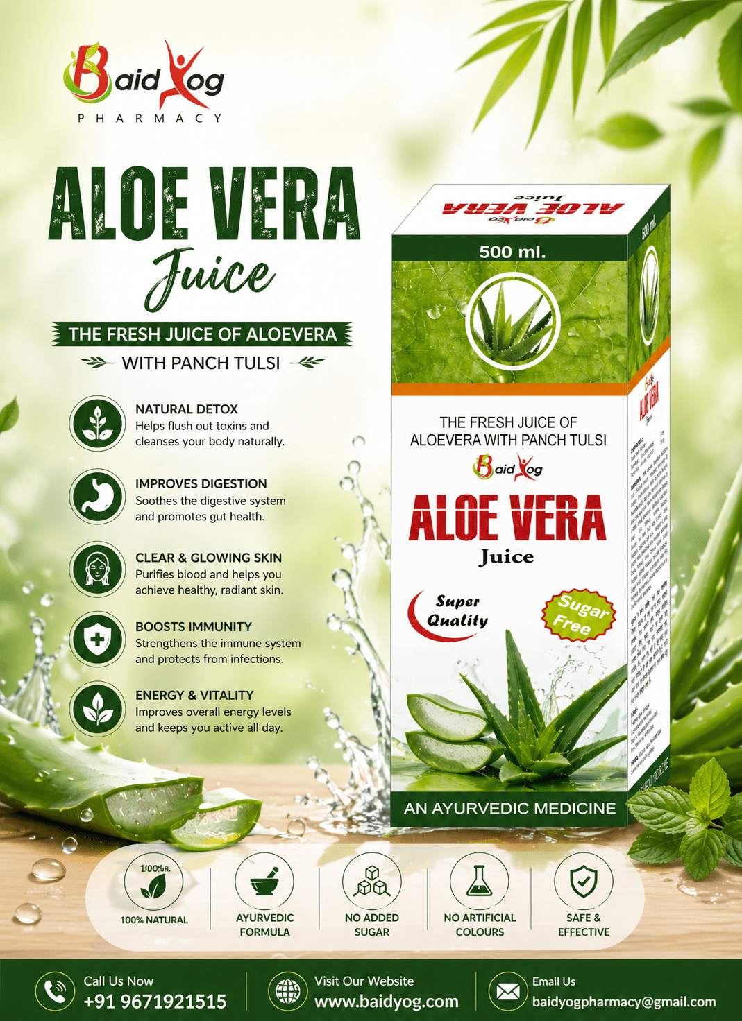 ALOEVERA JUICE | AYURVEDIC AND ORGANIC
