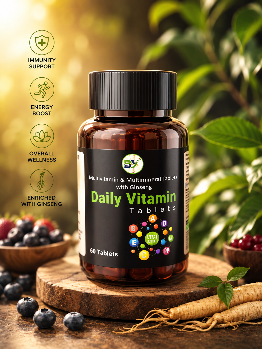 DAILY VITAMIN TABLETS | MULTIVITAMIN & MUTIMINERAL