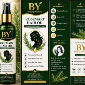 ROSEMARY HAIR OIL 100 ML PURE & NATURAL ROSEMARY EXTRACT