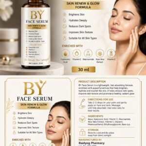 BY FACE SREUM SKIN RENEW & GLOW FORMULA